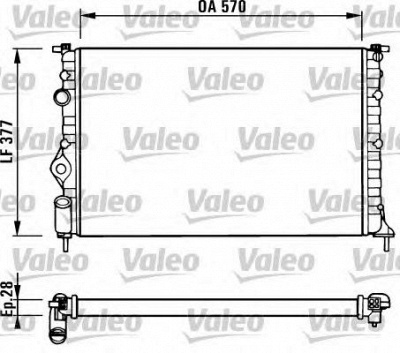 VALEO 731379 -  Радиатор, охлаждение двигателя