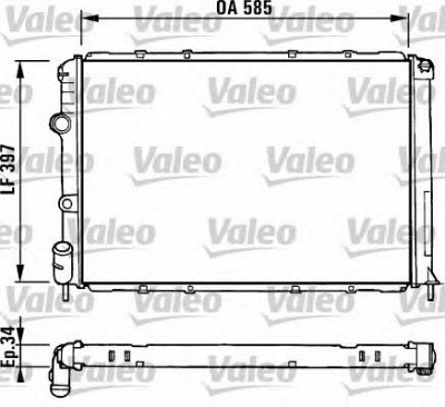 VALEO 731380 -  Радиатор, охлаждение двигателя