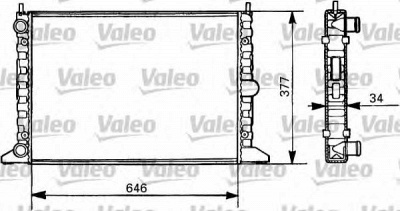 VALEO 731385 -  Радиатор, охлаждение двигателя