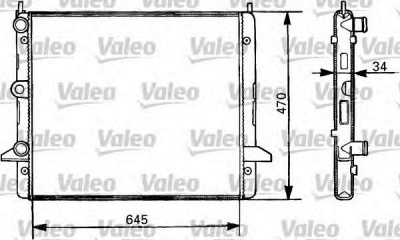VALEO 731387 -  Радиатор, охлаждение двигателя