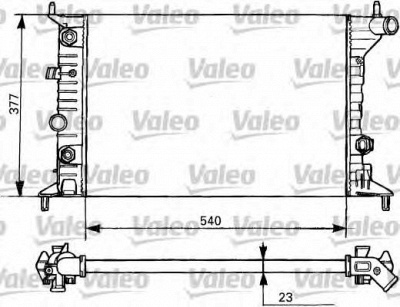 VALEO 731393 -  Радиатор, охлаждение двигателя