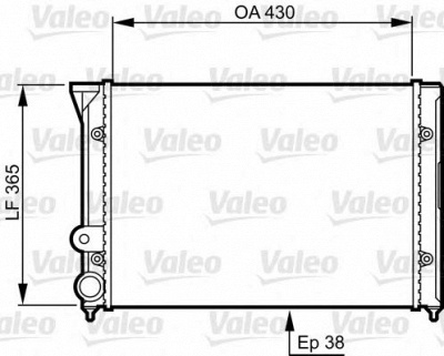 VALEO 731401 -  Радиатор, охлаждение двигателя