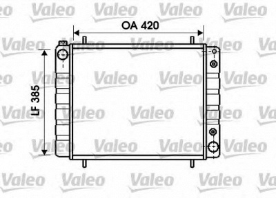 VALEO 731406 -  Радиатор, охлаждение двигателя