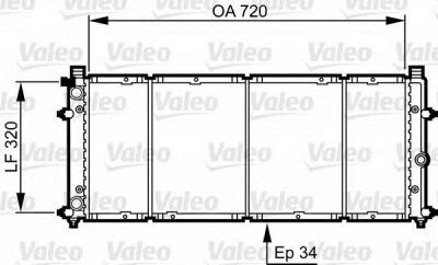 VALEO 731411 -  Радиатор, охлаждение двигателя