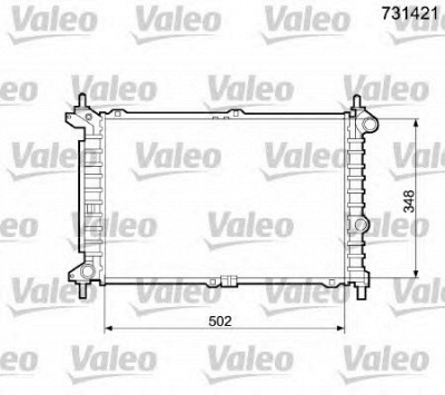 VALEO 731421 -  Радиатор, охлаждение двигателя
