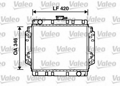 VALEO 731425 - Радиатор, охлаждение двигателя