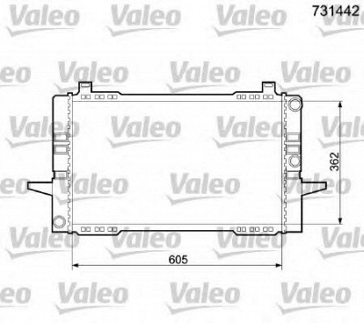 VALEO 731442 -  Радиатор, охлаждение двигателя