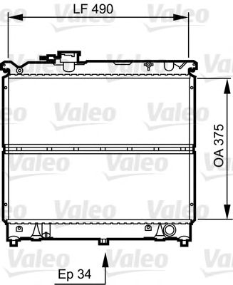 VALEO 731463 -  Радиатор, охлаждение двигателя