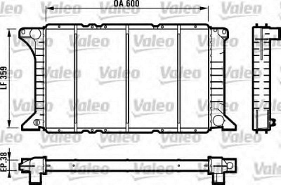 VALEO 731492 -  Радиатор, охлаждение двигателя