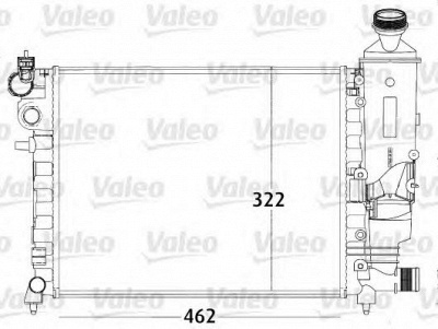 VALEO 731498 -  Радиатор, охлаждение двигателя