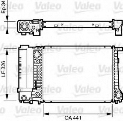 VALEO 731520 -  Радиатор, охлаждение двигателя