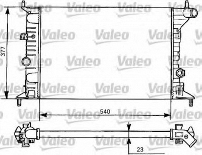 VALEO 731525 -  Радиатор, охлаждение двигателя