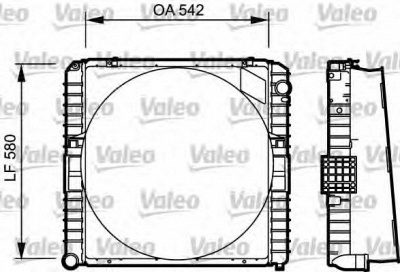 VALEO 731534 -  Радиатор, охлаждение двигателя