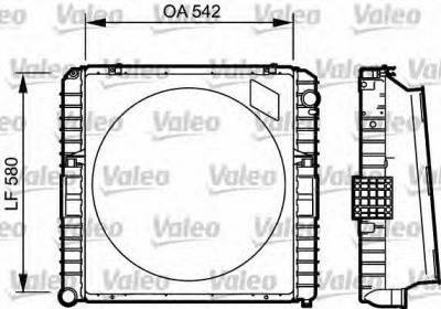 VALEO 731535 -  Радиатор, охлаждение двигателя
