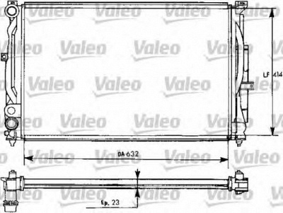 VALEO 731537 -  Радиатор, охлаждение двигателя