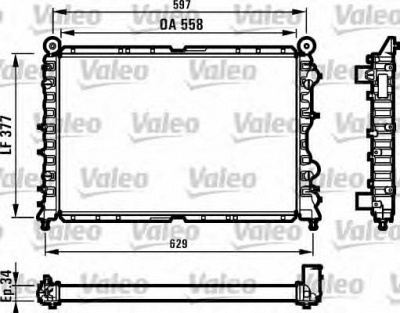 VALEO 731561 -  Радиатор, охлаждение двигателя