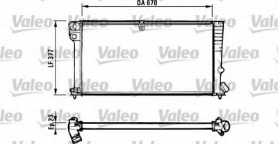 VALEO 731570 -  Радиатор, охлаждение двигателя