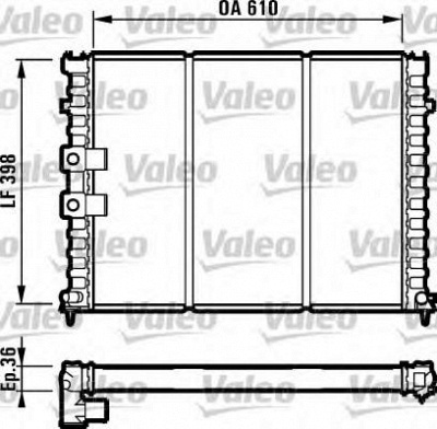 VALEO 731584 -  Радиатор, охлаждение двигателя