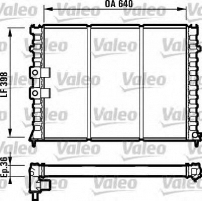VALEO 731586 -  Радиатор, охлаждение двигателя