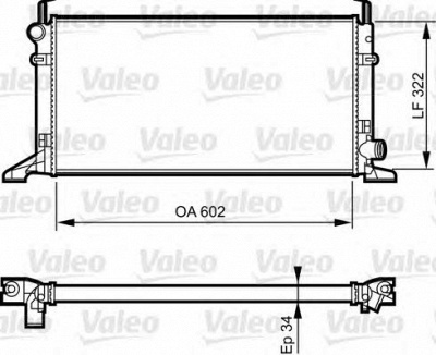 VALEO 731594 -  Радиатор, охлаждение двигателя
