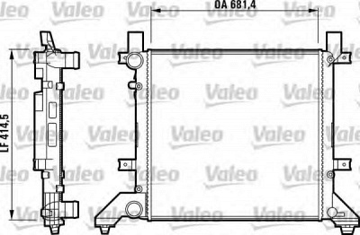 VALEO 731605 -  Радиатор, охлаждение двигателя