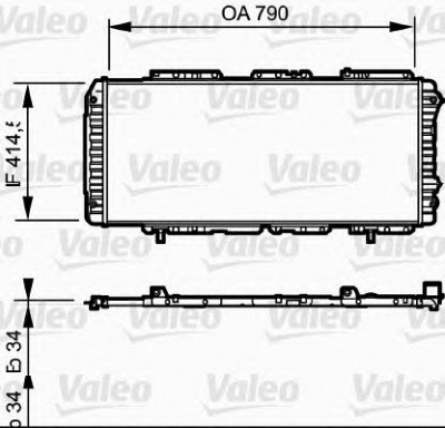 VALEO 731611 -  Радиатор, охлаждение двигателя