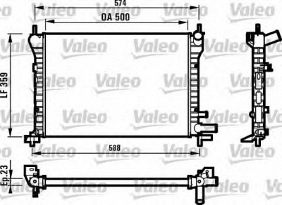 VALEO 731617 -  Радиатор, охлаждение двигателя