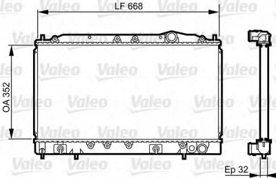VALEO 731638 -  Радиатор, охлаждение двигателя
