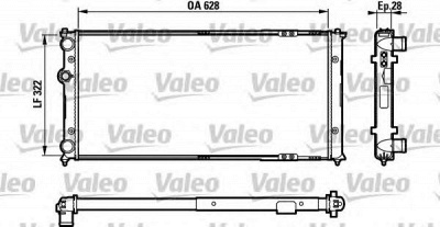 VALEO 731728 -  Радиатор, охлаждение двигателя