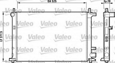 VALEO 731736 -  Радиатор, охлаждение двигателя