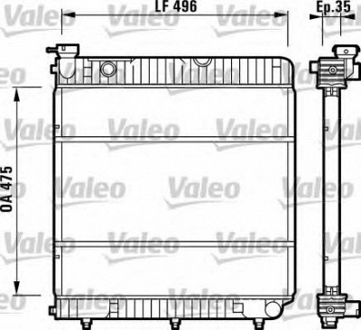 VALEO 731741 -  Радиатор, охлаждение двигателя