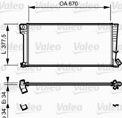 VALEO 731743 -  Радиатор, охлаждение двигателя