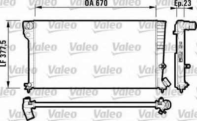 VALEO 731744 -  Радиатор, охлаждение двигателя