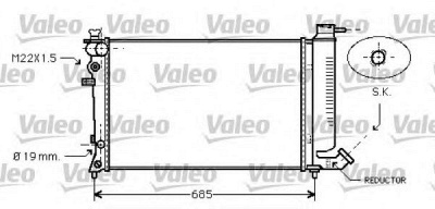 VALEO 731754 -  Радиатор, охлаждение двигателя