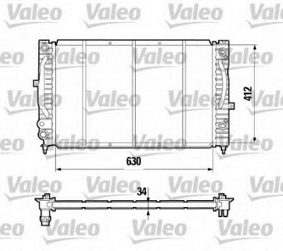 VALEO 731755 -  Радиатор, охлаждение двигателя