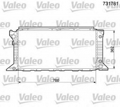 VALEO 731781 -  Радиатор, охлаждение двигателя