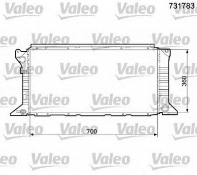 VALEO 731783 - Радиатор, охлаждение двигателя