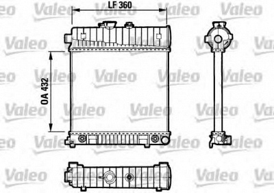VALEO 731804 -  Радиатор, охлаждение двигателя