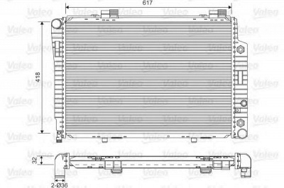 VALEO 731805 -  Радиатор, охлаждение двигателя