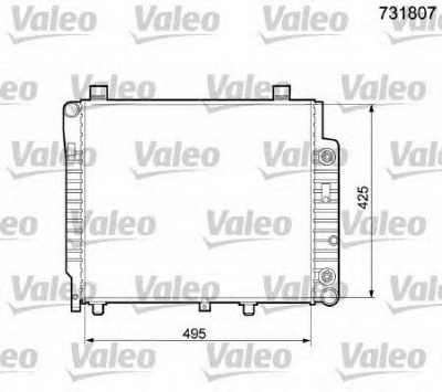 VALEO 731807 -  Радиатор, охлаждение двигателя