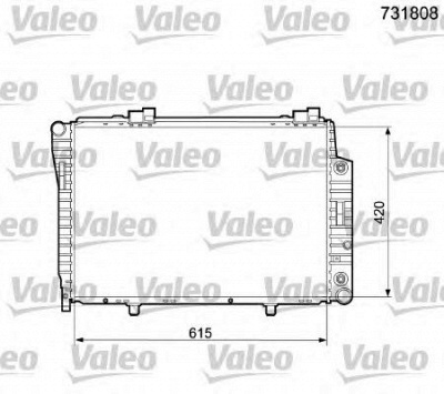 VALEO 731808 -  Радиатор, охлаждение двигателя