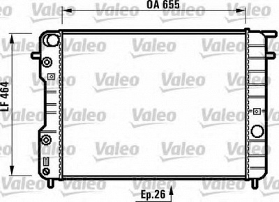 VALEO 731840 -  Радиатор, охлаждение двигателя