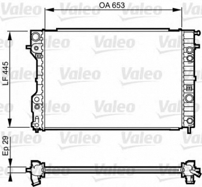 VALEO 731841 -  Радиатор, охлаждение двигателя