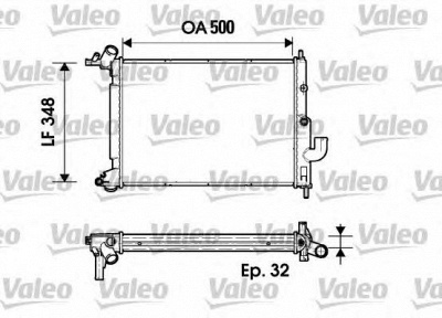 VALEO 731846 -  Радиатор, охлаждение двигателя
