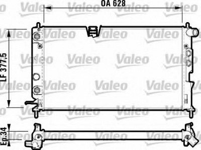 VALEO 731847 -  Радиатор, охлаждение двигателя