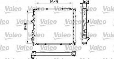 VALEO 731910 -  Радиатор, охлаждение двигателя