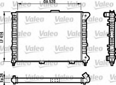 VALEO 732011 -  Радиатор, охлаждение двигателя