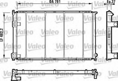 VALEO 732049 -  Радиатор, охлаждение двигателя