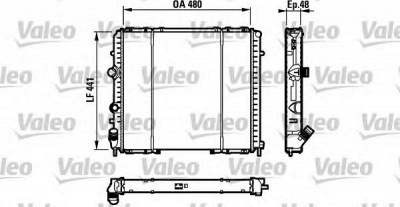 VALEO 732072 -  Радиатор, охлаждение двигателя