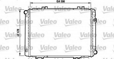 VALEO 732090 -  Радиатор, охлаждение двигателя